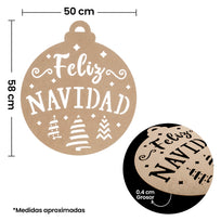 Art.10082 Esfera Navidad Mega 50cm 1pz