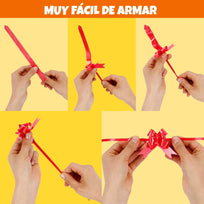 Art.10873 Moño Decorativo Chico 7cm 6pz