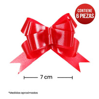 Art.10873 Moño Decorativo Chico 7cm 6pz