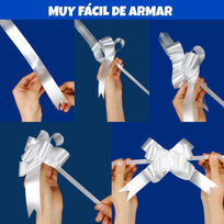 Art.10875 Moño Decorativo Grande 13cm 3pz