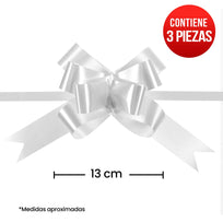 Art.10875 Moño Decorativo Grande 13cm 3pz