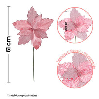 Art.1134 Vara De Nochebuena Rosa 61cm 1pz