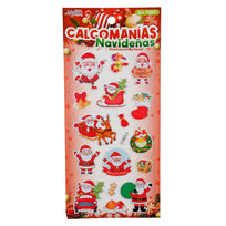 Art.11501 Calcomanía Navideña 18x10cm 1 planilla
