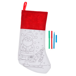 Art.11507 Kit Bota Navideña para Pintar 40cm    (aprox) 1pz