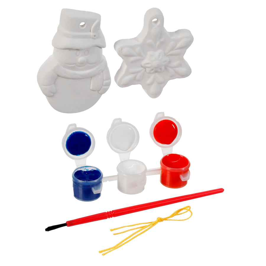 Art.11513 Kit Figura Cerámica Navidad 6.5x5cm    (aprox cada figura) 2pz