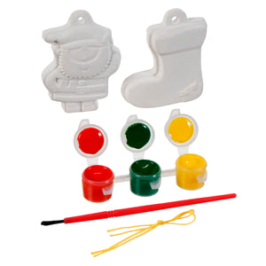 Art.11513 Kit Figura Cerámica Navidad 6.5x5cm    (aprox cada figura) 2pz