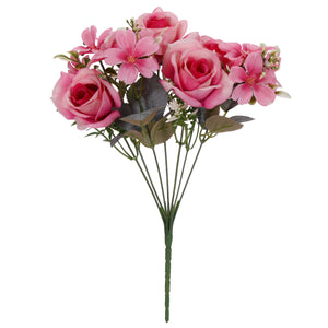 Art.11551 Ramo Mixto Rosas x7 32cm 1pz