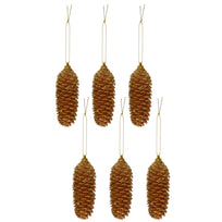 Art.11689 Piñas Diamantadas varios  tamaños 6pz