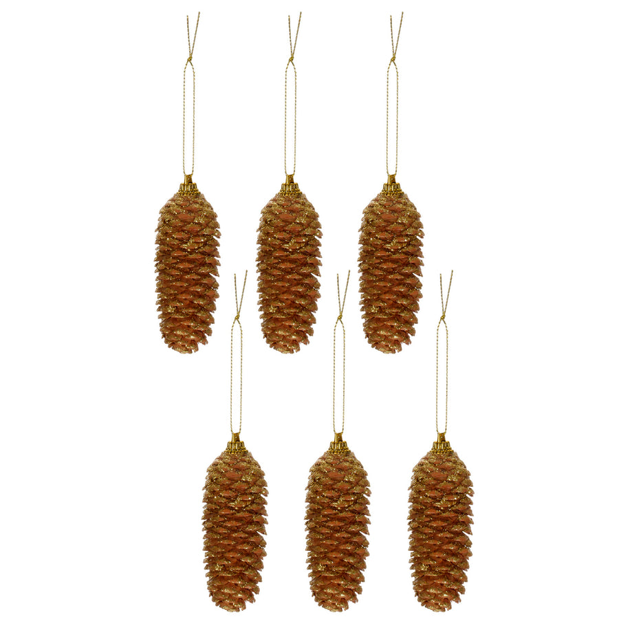 Art.11689 Piñas Diamantadas varios  tamaños 6pz