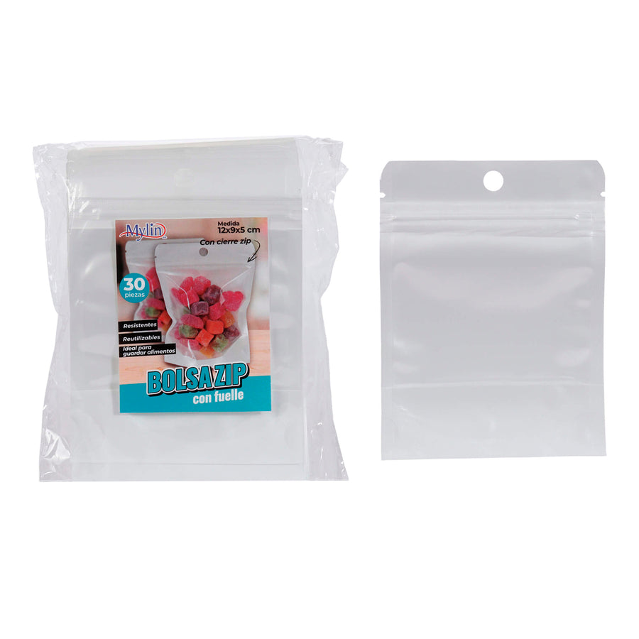 Art.11721 Bolsa Stand Up 12x9x5cm 30pz