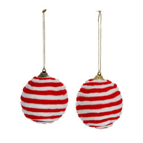 Art.11861 Esfera Chenille 6.5x6.5cm 2pz