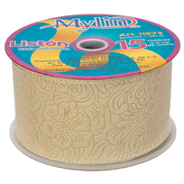 Art.11873 Listón Flor Relieve 6.4cm 15m