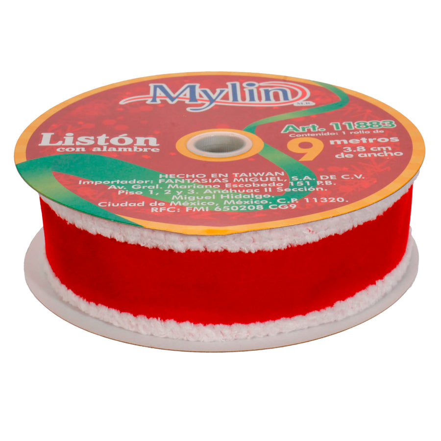 Art.11883 Listón Borde Nieve 3.8cm 9m