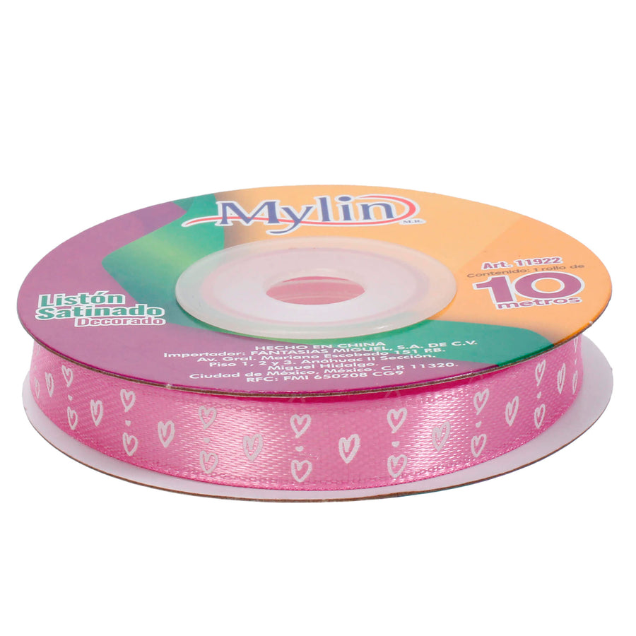 Art.11922 Listón Satín Corazón 10mm 10m
