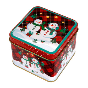 Art.11935 Caja Metal Navideña 65x75x75mm 1pz