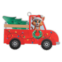 Art.12186 Esfera Mascota Navidad 10x15cm 1pz