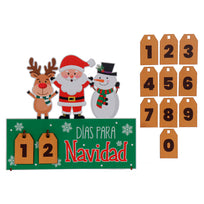 Art.12206 Calendario Navidad 22x25x4.5cm 1pz
