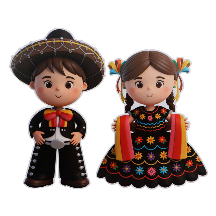 Art.13382 Adornos Charros 40x24cm (aprox) 2pz