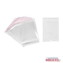Art.1439 Bolsa Celofán con Adhesivo 14.5x14+5.5cm 50pz