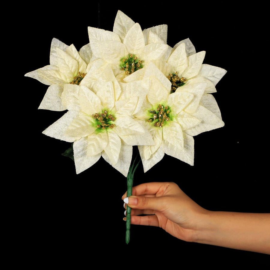 Art.1671 Ramo Nochebuena x5 30cm 1pz