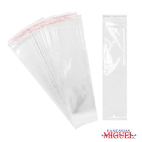 Art.2754 Bolsa De Celofán Con Sello Adhesivo 30x8cm 100pz