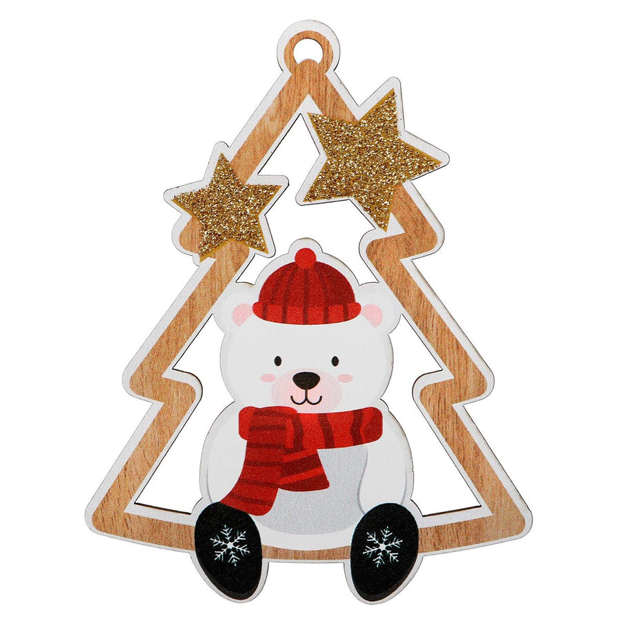 Art.286 Esfera Pino Personaje 12x9cm 1pz