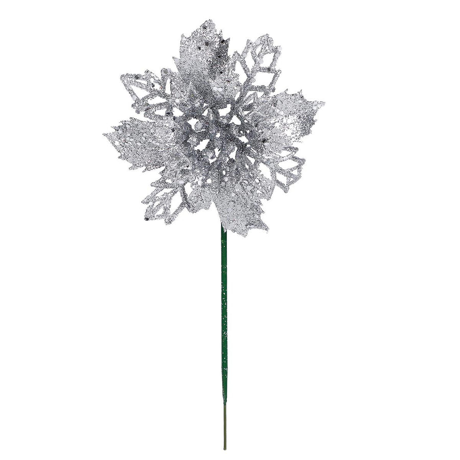 Art.4050 Pick Nochebuena Diamantado/Hoja 17cm 1pz