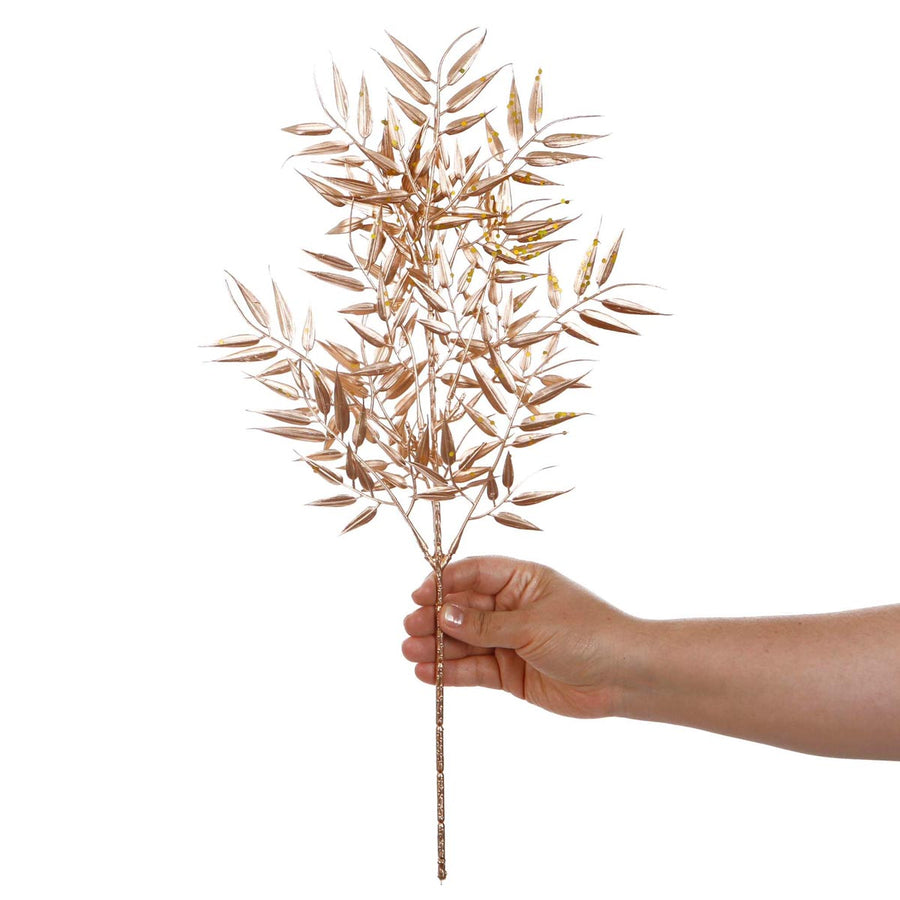 Art.4791 Vara Follaje Metalizado 50cm 1pz