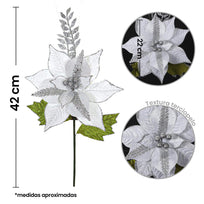 Art.4832 Vara Nochebuena 42x22cm 1pz