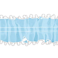 Art.5253 Listón Organza Plisado Con Flores