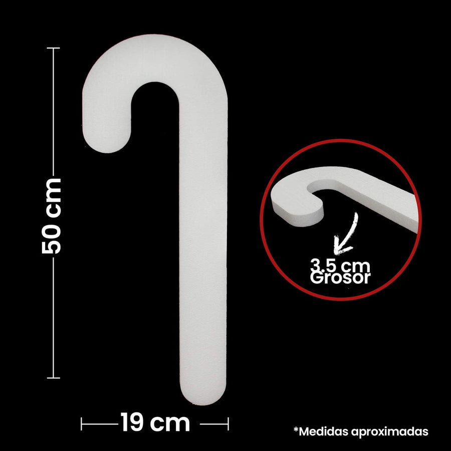 Art.5376 Bastón Unicel 50x19x3.5cm 1pz