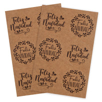 Art.5756 Calcomanía Navidad Kraft