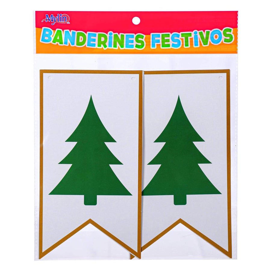 Art.5855 Banderín Feliz Navidad x14 20x11cm    3m 1pz