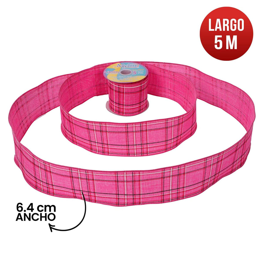 Art.5879 Listón Yute/Escoses 6.4cm 5m