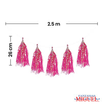 Art.6480 Guía Borlas Iris x5 36cm 2.5m 1pz