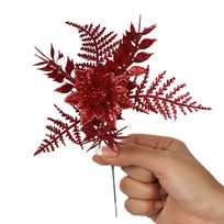 Art.6848 Pick Nochebuena Con Hojas 19cm 1pz