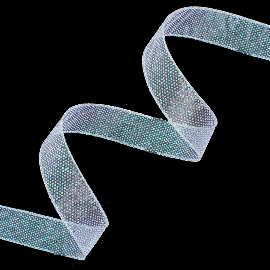 Art.740 Listón Organza Puntos Diamantado 3.8cm 10m