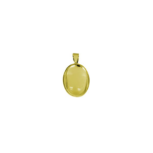 Art.8455 Dije Oval Con Vidrio