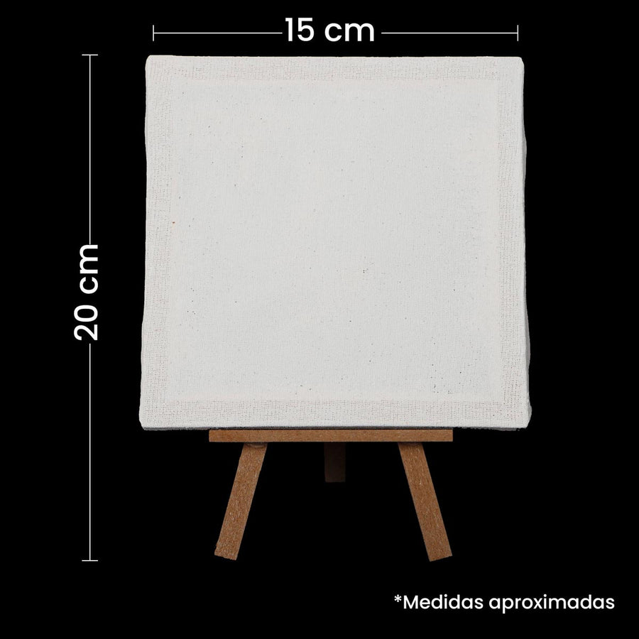 Art.8941 Lienzo Para Pintar Con Atril 20x15cm 1pz