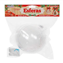 Art.9924 Esfera Transparente Armable 100mm 2pz