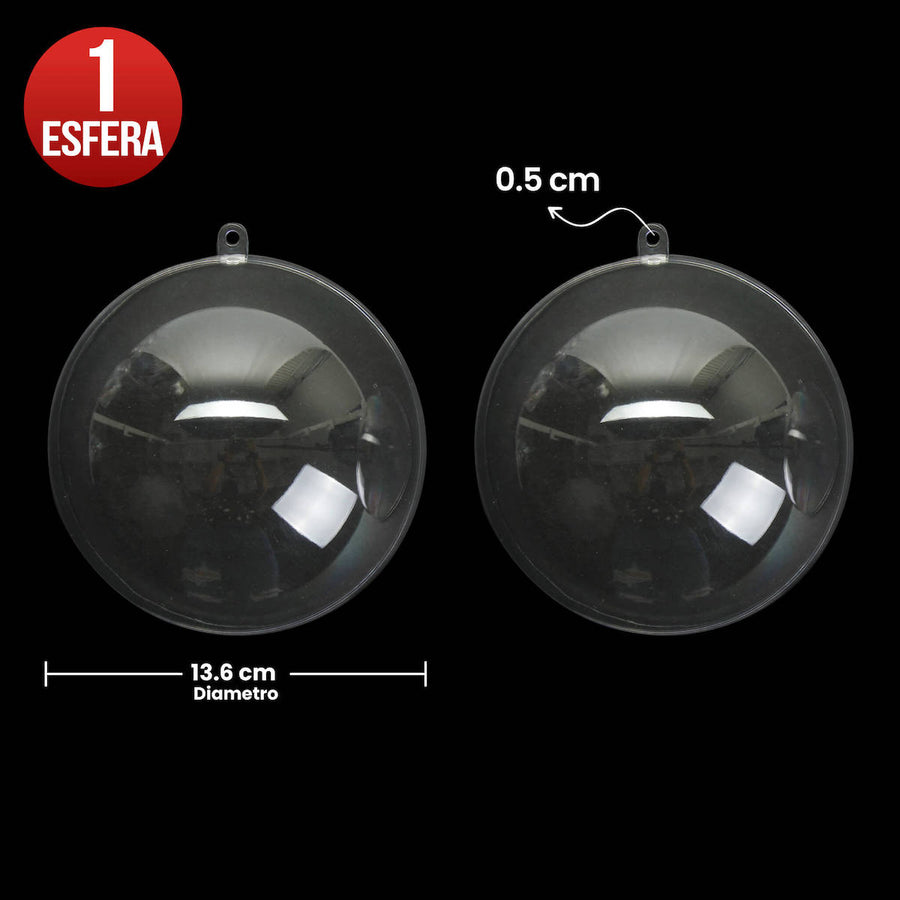 Art.9926 Esfera Transparente Armable 136mm 1pz