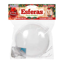 Art.9928 Esfera Plana Armable 90mm 2pz