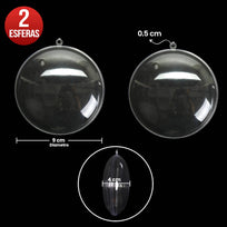 Art.9928 Esfera Plana Armable 90mm 2pz