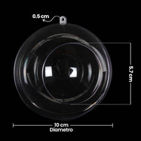 Art.9938 Esfera Con Orificio Armable 100mm 2pz