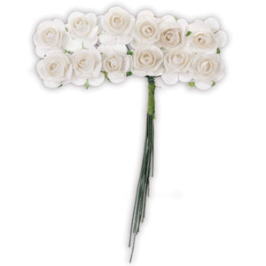Art.169 Ramito Rosa De Papel X12 Flores