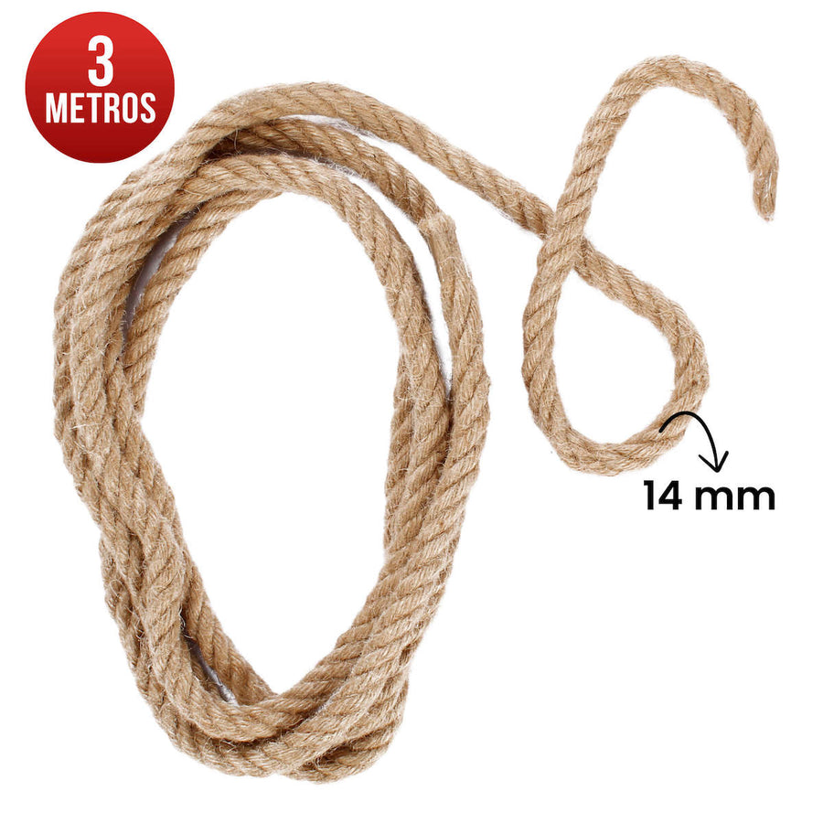 Art.1984 Cordón Yute 4 Cabos 14mm 3m