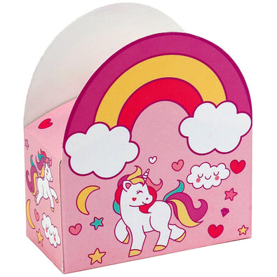 Fantasías Miguel Art.2184 Caja Cuadrada Unicornio 5cm 6pz