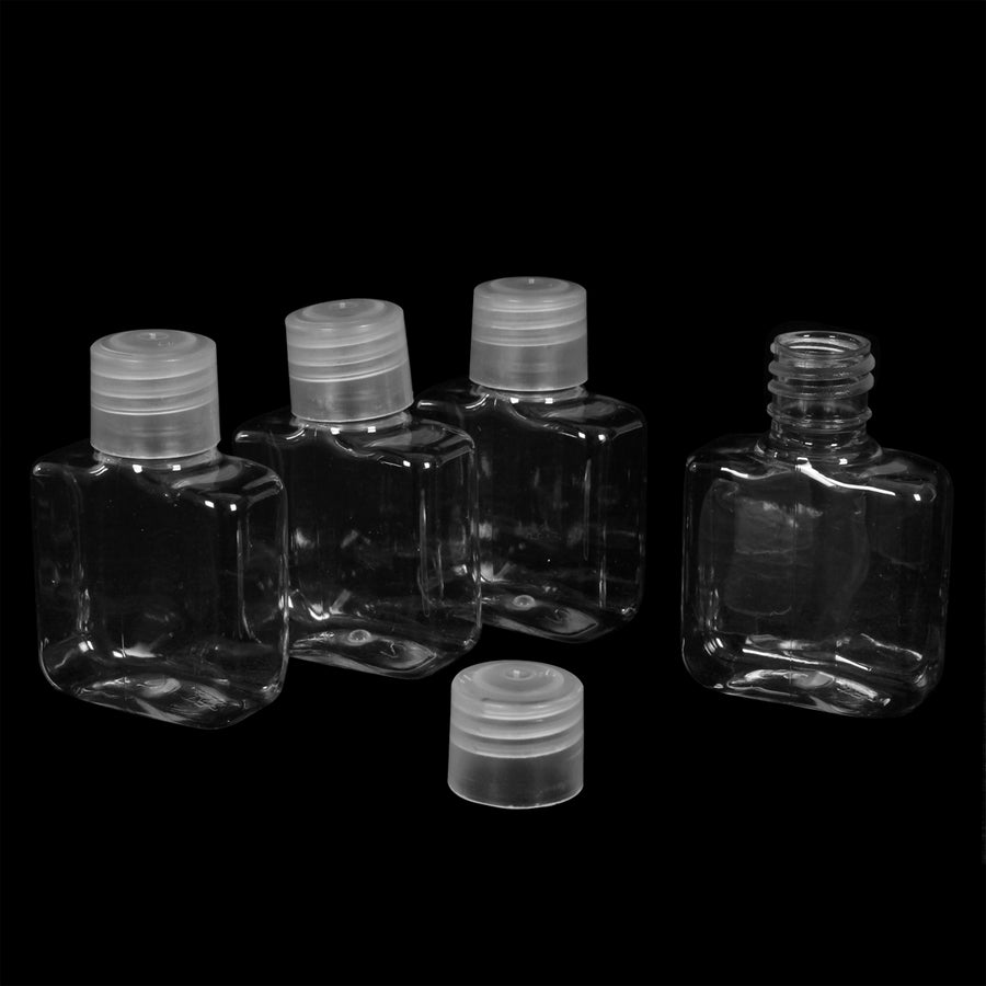 Art.4569 Botella Cuadrada Plástico 30ml 6.2x4.1x2.1cm 4pz