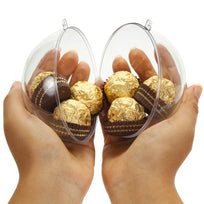 Art.9924 Esfera Transparente Armable 100mm 2pz