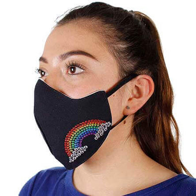 Fantasías Miguel Clave:AX232 Cubre Bocas Arcoiris